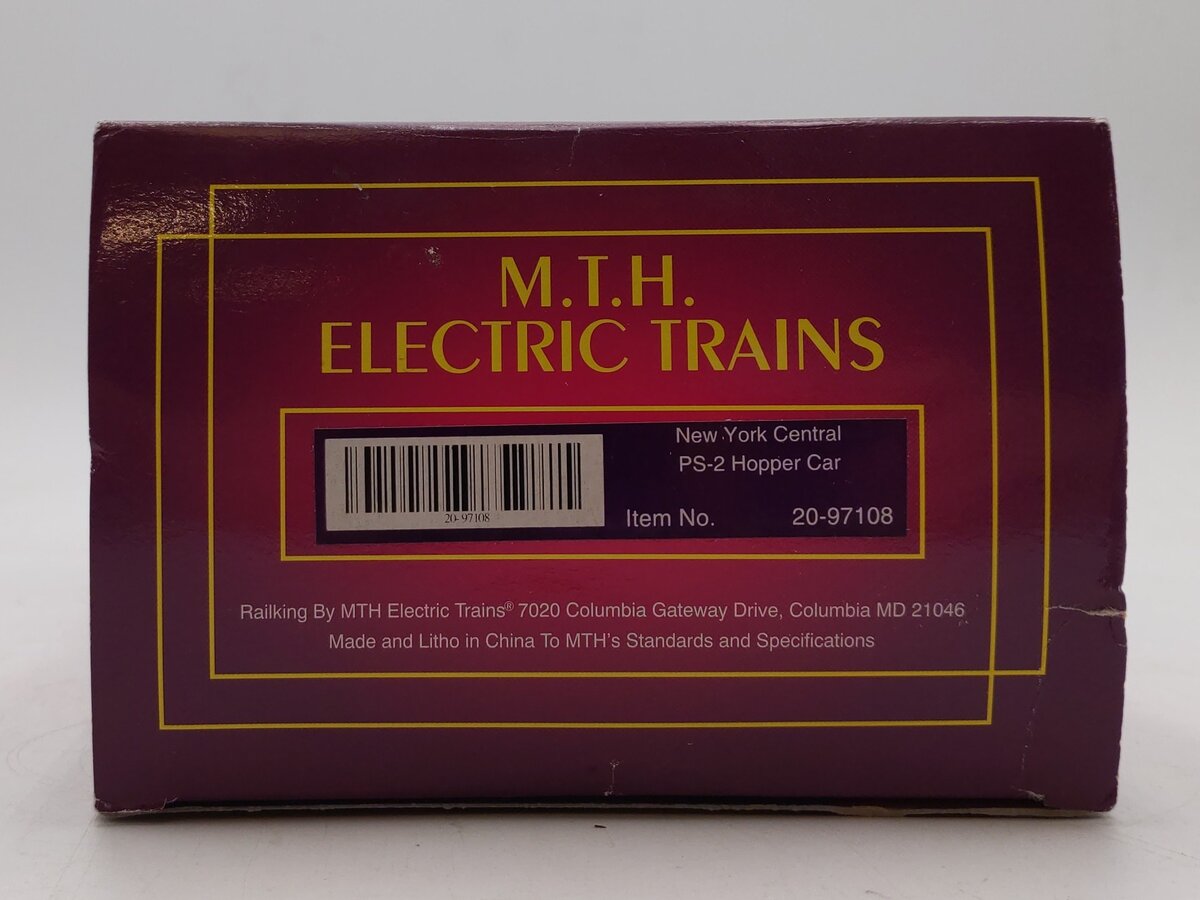 MTH 20-97108 O Gauge New York Central 2 Bay Hopper #87615 NIB