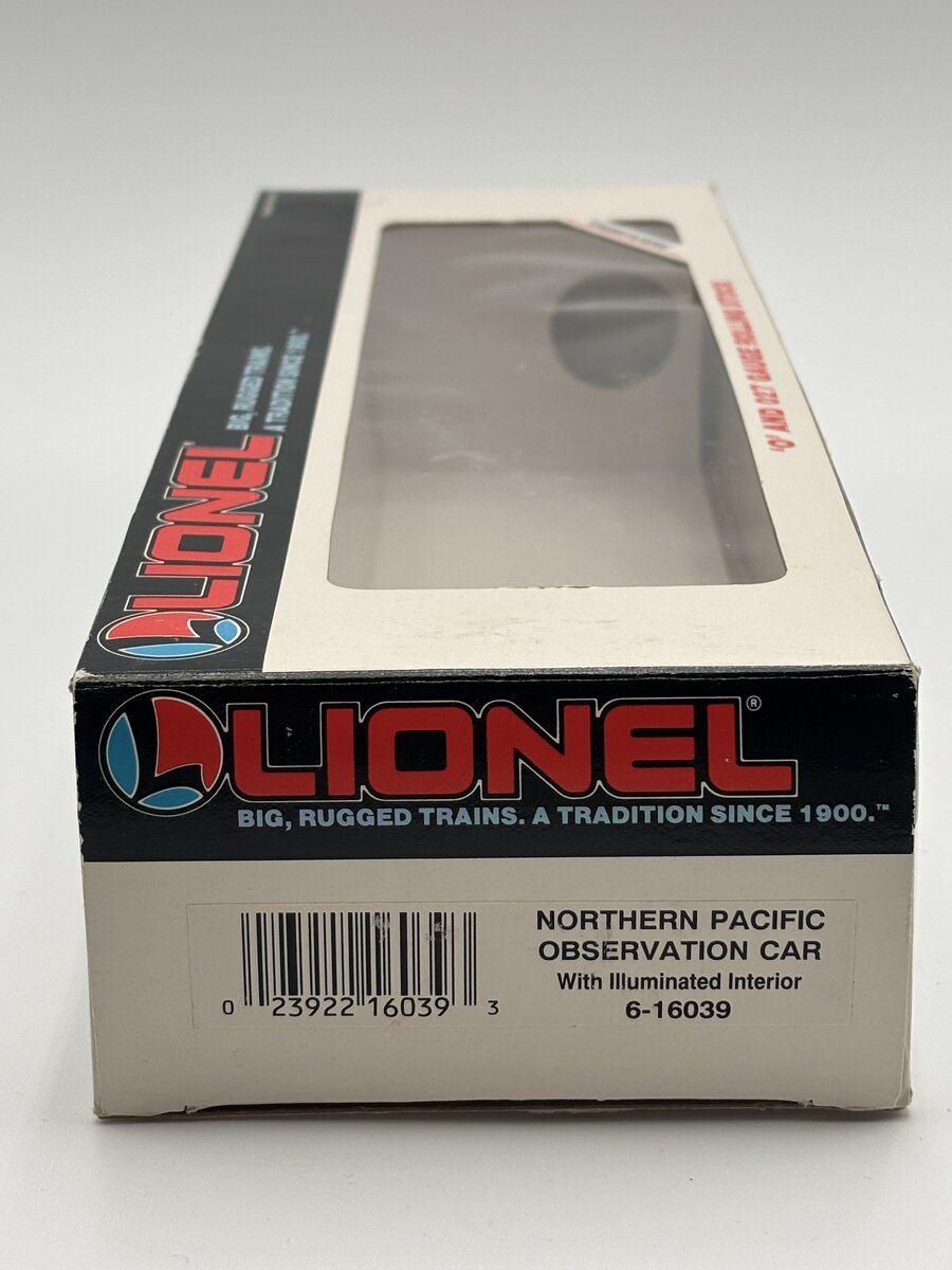 Lionel 6-16039 O Gauge Northern Pacific Observation Car EX/Box