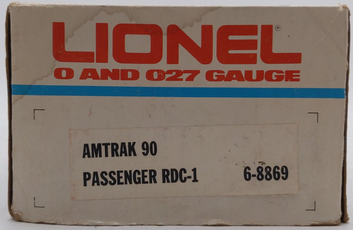 Lionel 6-8869 O Gauge Amtrak Non-Powered Budd RDC Passenger Car VG/Box