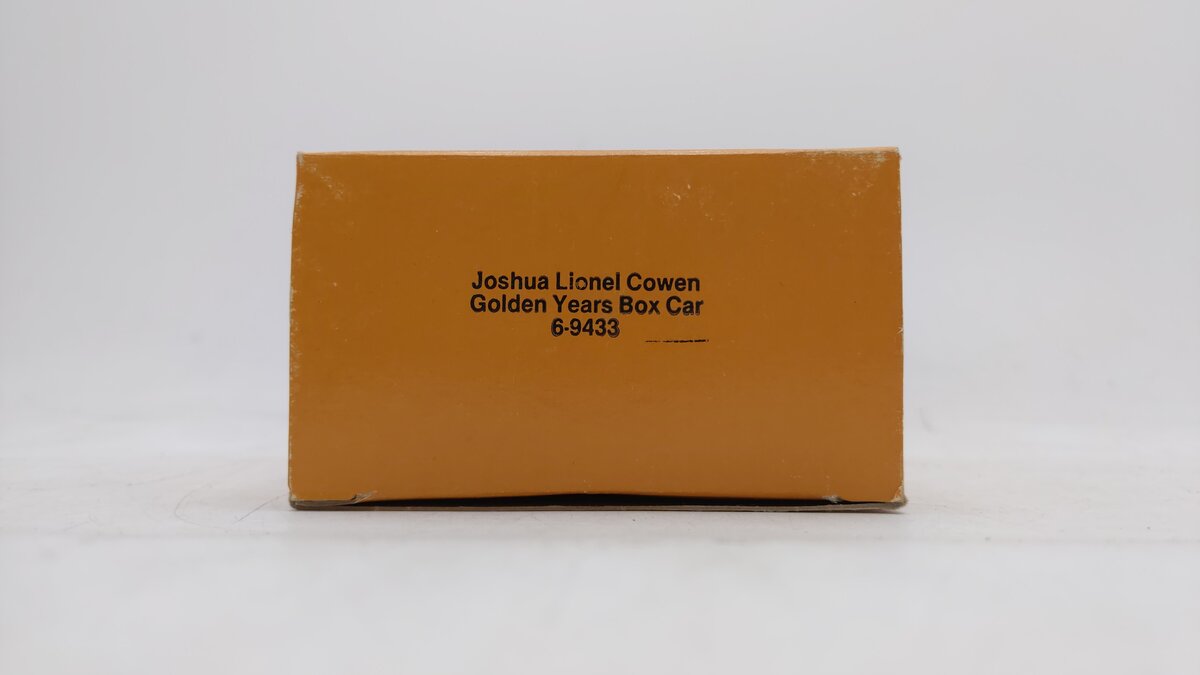 Lionel 6-9433 O Gauge Joshua Lionel Cowen Golden Years Boxcar EX/Box