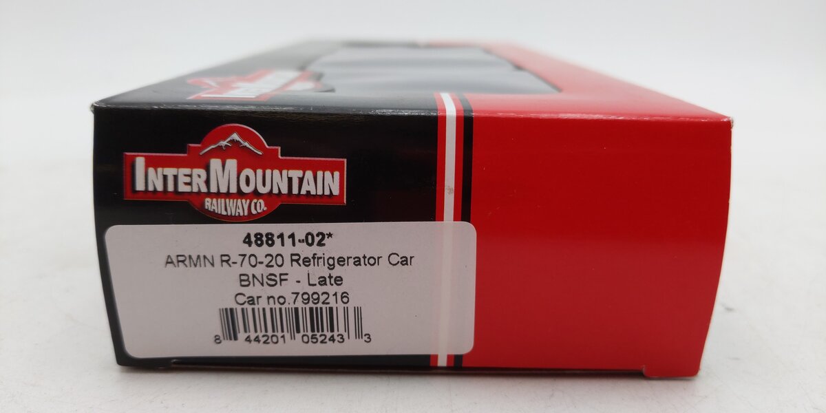 InterMountain 48811-02 HO Burlington Northern Santa Fe Refrigerator Car #799216 LN/Box