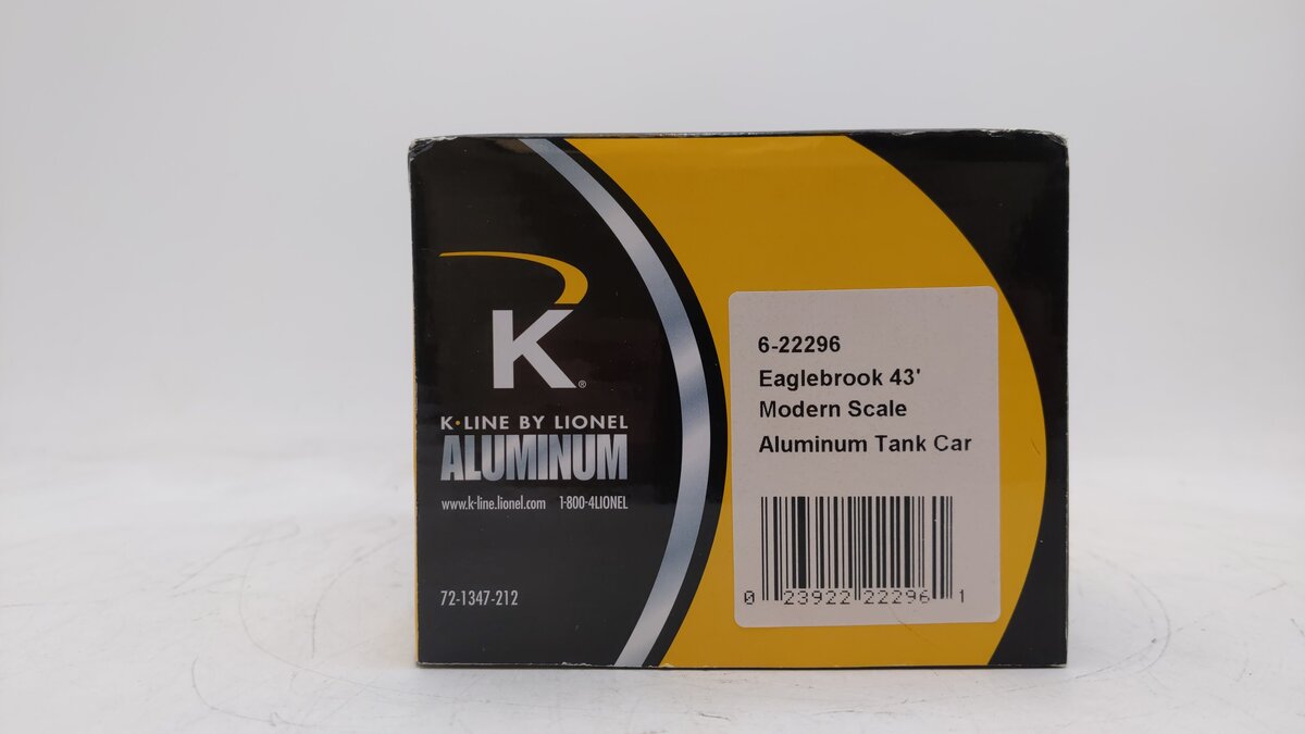 K-Line K6332-10511 O Gauge Santa Fe Warbonnet Aluminium Tank Car #77190 EX/Box