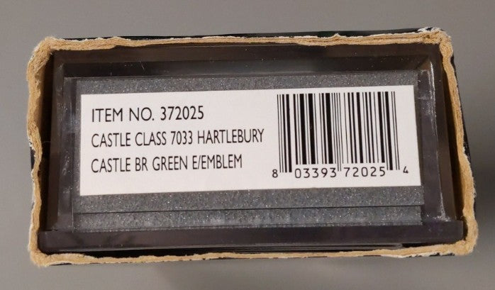 Graham Farish 372-025 N Scale BR Hartlebury Castle 4-6-0 Steam Locomotive #7033 EX/Box