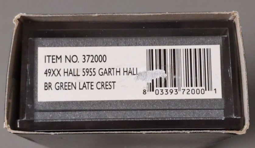 Graham Farish 372-000 N British Railway 49XX Garth Hall 4-6-0 Steam Loco #5955 LN/Box