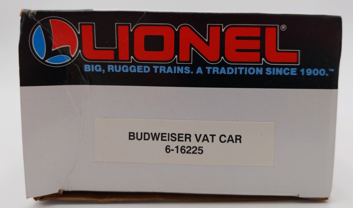 Lionel 6-16225 O Gauge Budweiser Vat Car #16225 LN/Box