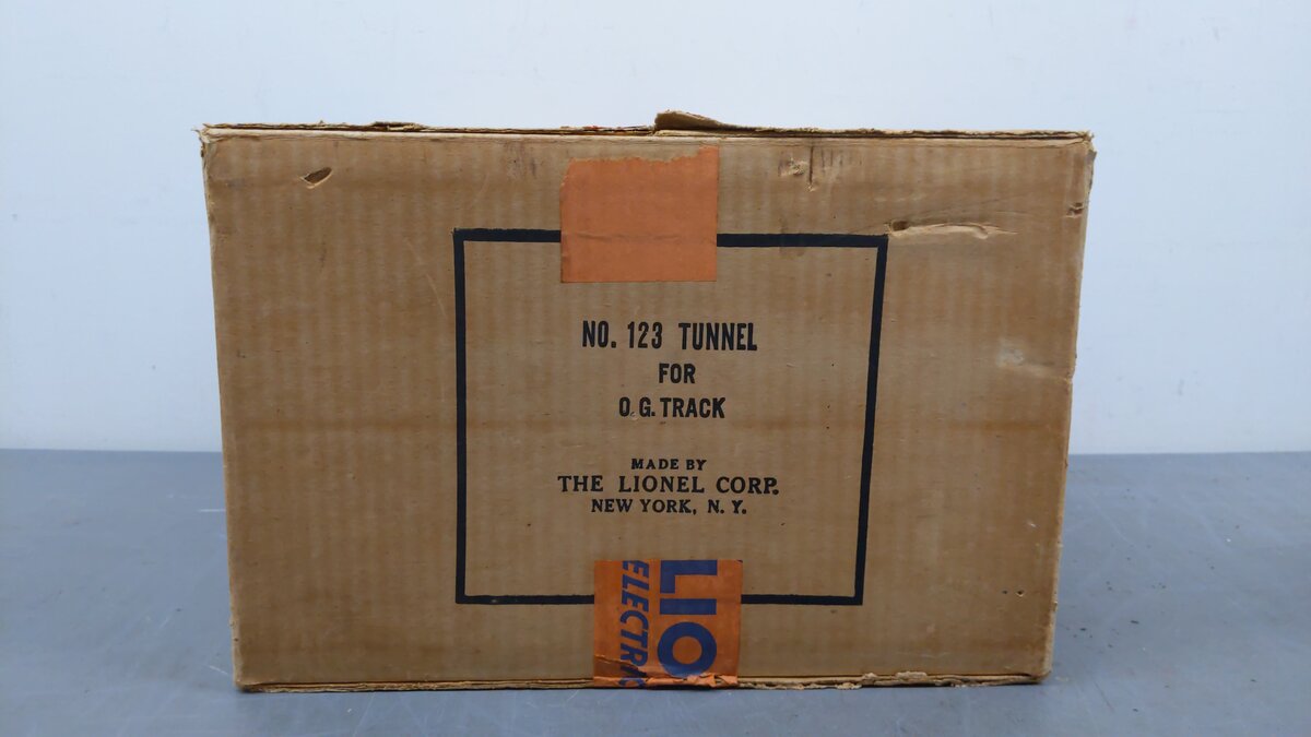 Lionel 123 Vintage O Prewar Tunnel EX/Box