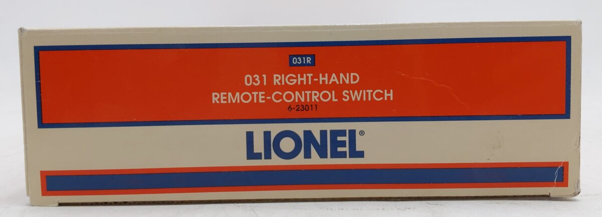 Lionel 6-23011 O O31 Right Hand Remote Control Switch Turnout EX/Box