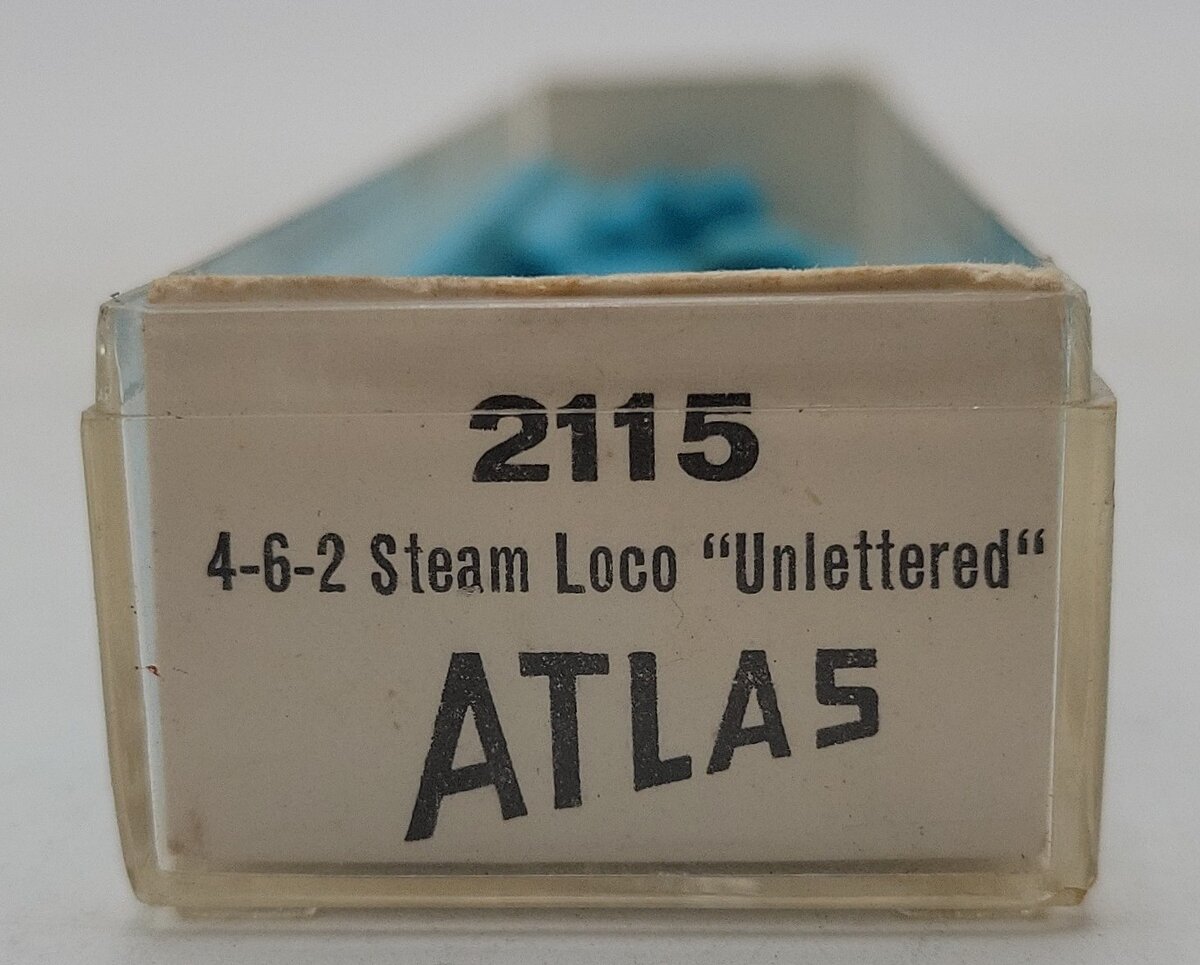 Atlas 2115 N Scale Undecorated 4-6-2 Steam Locomotive/Box