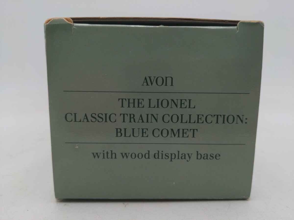 Avon/Lionel Blue Comet Locomotive w/ Display Base EX/Box