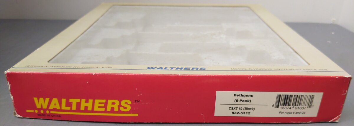 Walthers 932-5312 HO Scale CSX BethGon Hopper 6-Pack/Box