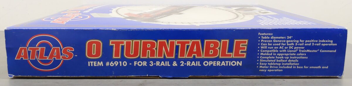 Atlas 6910 O Gauge Motorized 24 Inch Turntable EX/Box