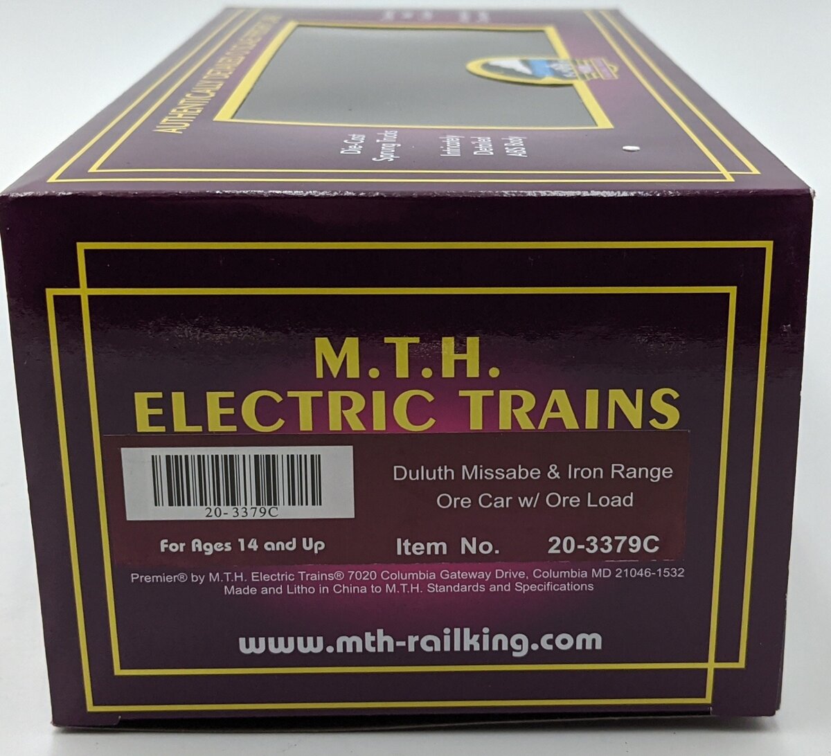 MTH 20-3379C O Gauge Duluth, Missabe & Iron Range Ore Car # 28200 NIB