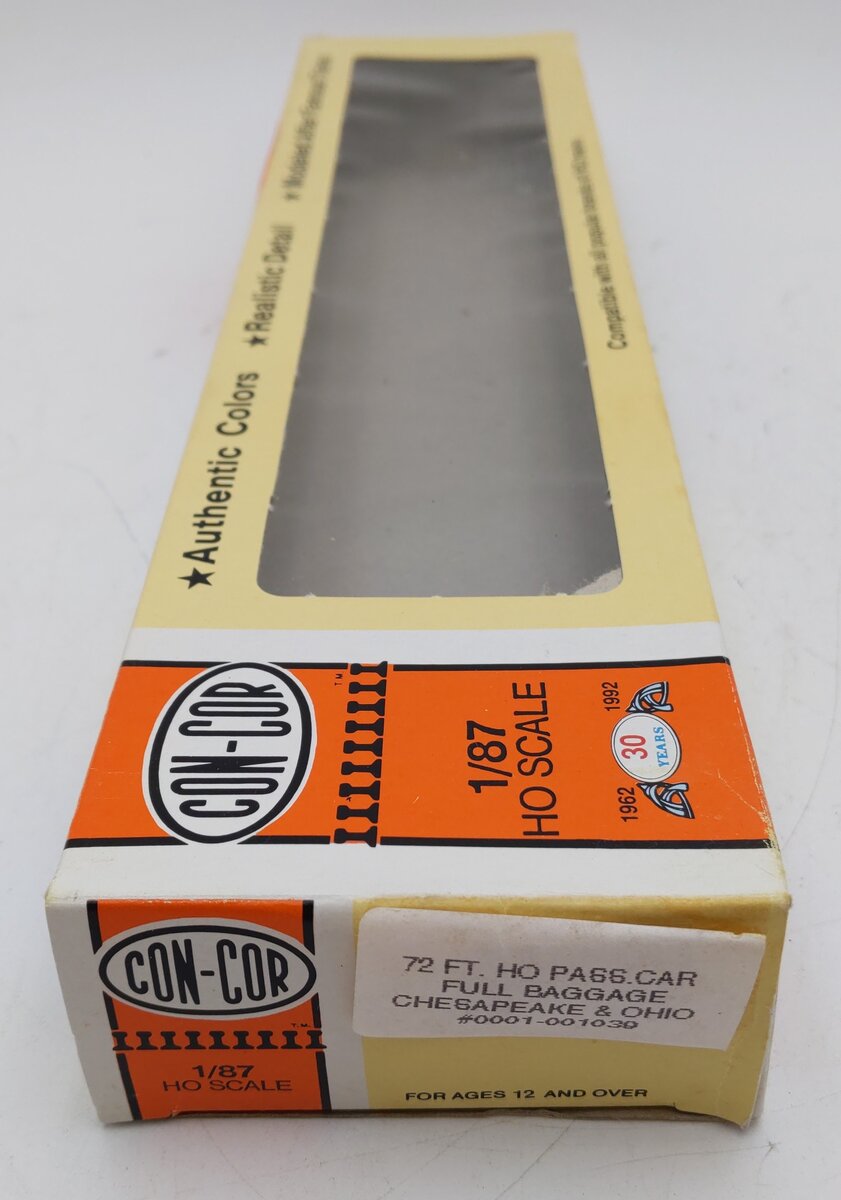 Con-Cor 0001-001039 HO Chesapeake & Ohio Baggage Passenger Car #60 EX/Box