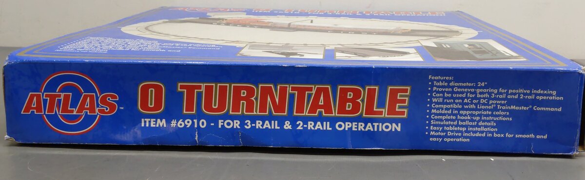 Atlas 6910 O Gauge Motorized 24 Inch Turntable VG/Box