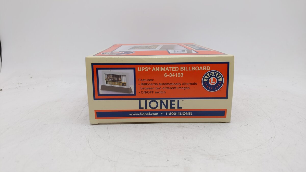 Lionel 6-34193 O Gauge UPS Animated Billboard EX/Box