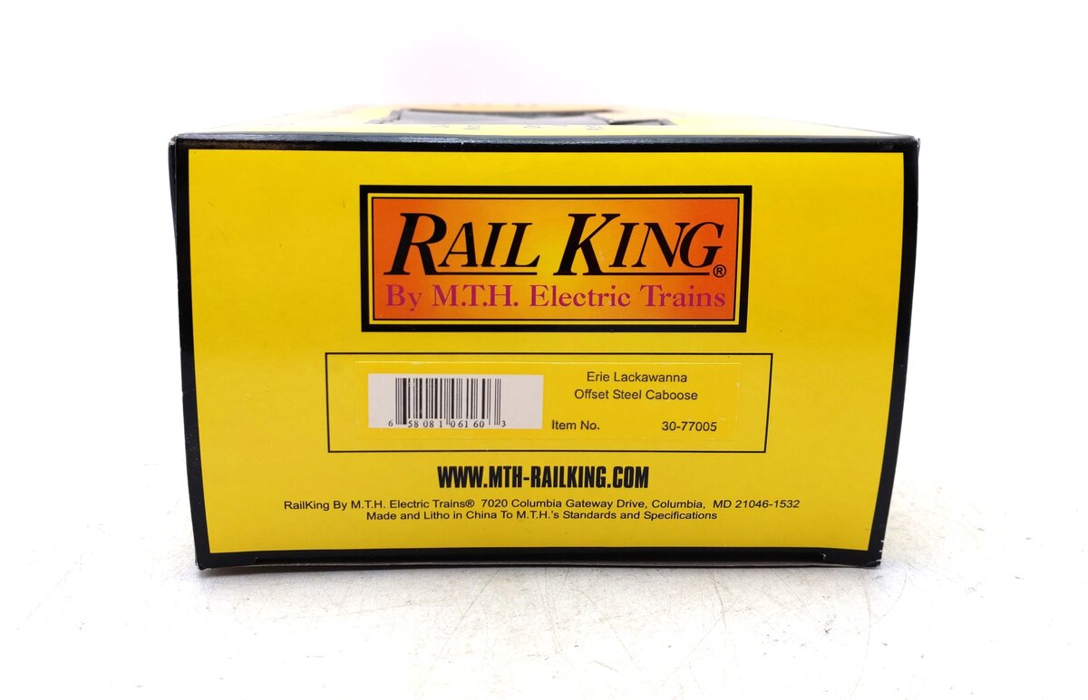 MTH 30-77005 O Erie Lackawanna RailKing Offset Steel Caboose Car #C191 NIB