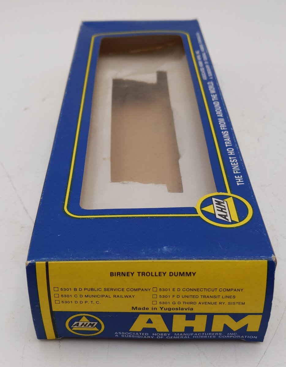AHM HO Scale PTC Birney Dummy Trolley #4 EX/Box