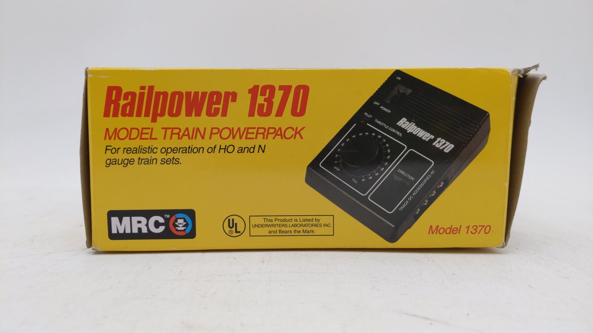 MRC 1370 For HO/N Scale Railpower Power Pack Full 18 VA NIB