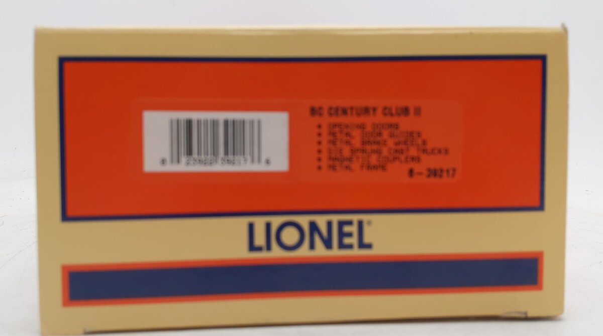 Lionel 6-39217 O Gauge Century Club II 2001-2005 Boxcar EX/Box