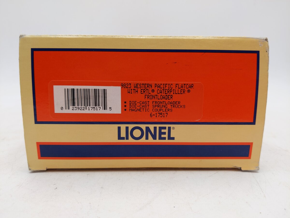 Lionel 6-17517 O Western Pacific Flatcar #9823 w/WhiteRose Philly Flyers Zamboni LN/Box