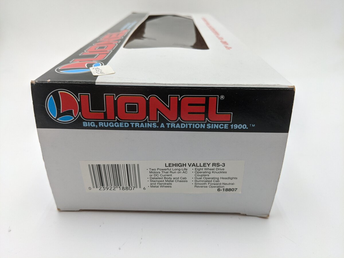 Lionel 6-18807 O Gauge Lehigh Valley RS-3 Diesel Locomotive #8807 EX/Box