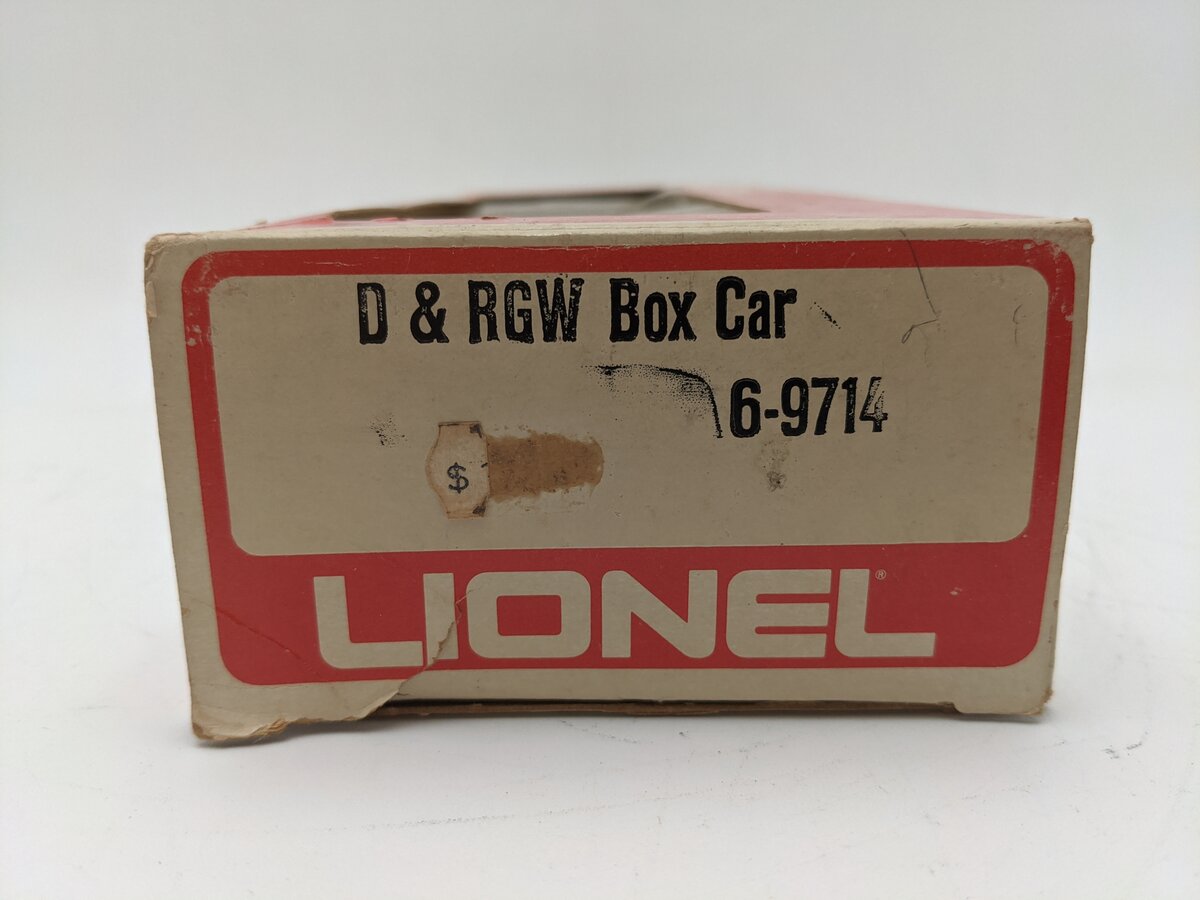 Lionel 6-9714 O Gauge Denver & Rio Grande Western Box Car EX/Box