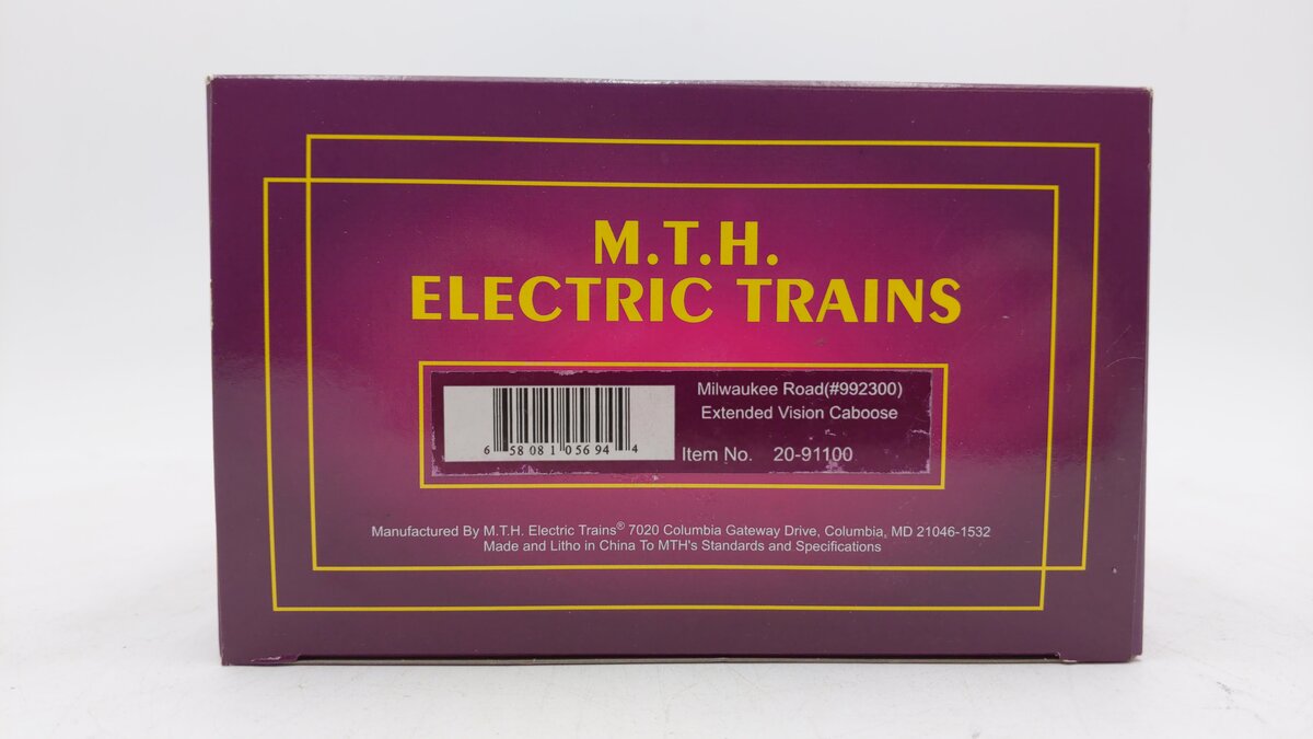 MTH 20-91100 Milwaukee Rd Extended Vision Caboose #992301 LN/Box