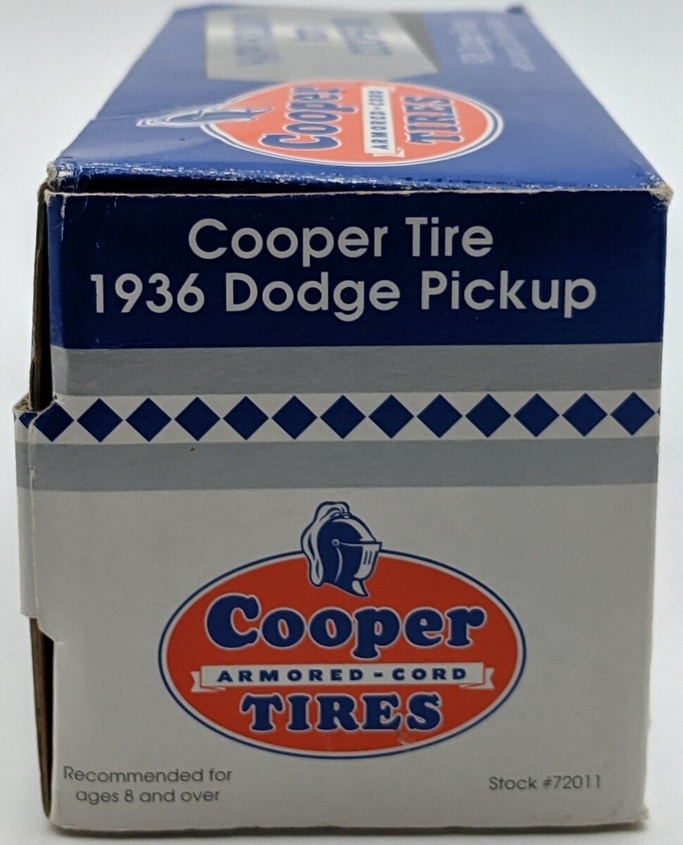 Liberty Classic 72011 1:25 1936 Dodge Pickup - Cooper Tire Coin Bank NIB