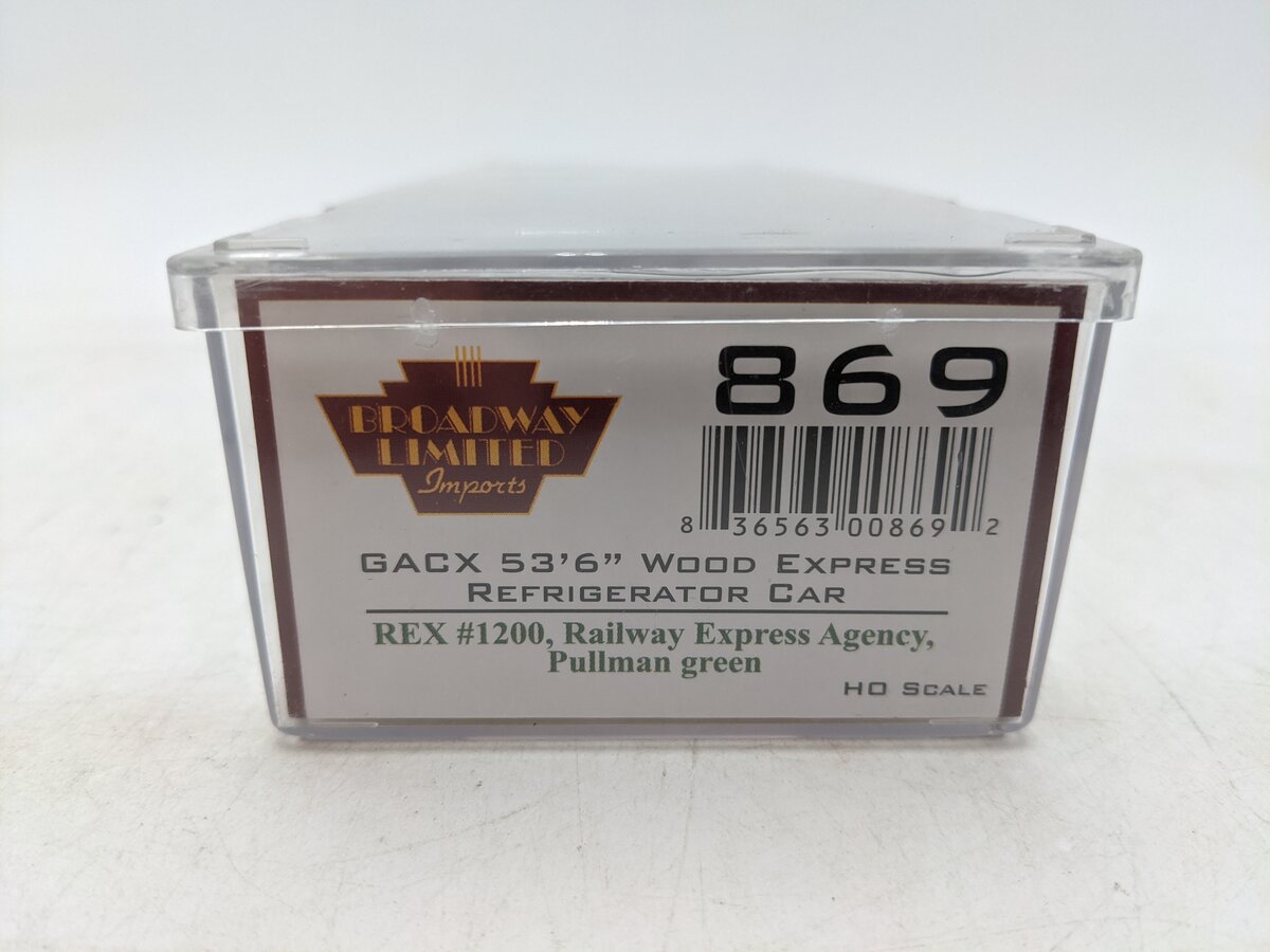 Broadway Limited 869 HO REA Wood Express Reefer Car EX/Box