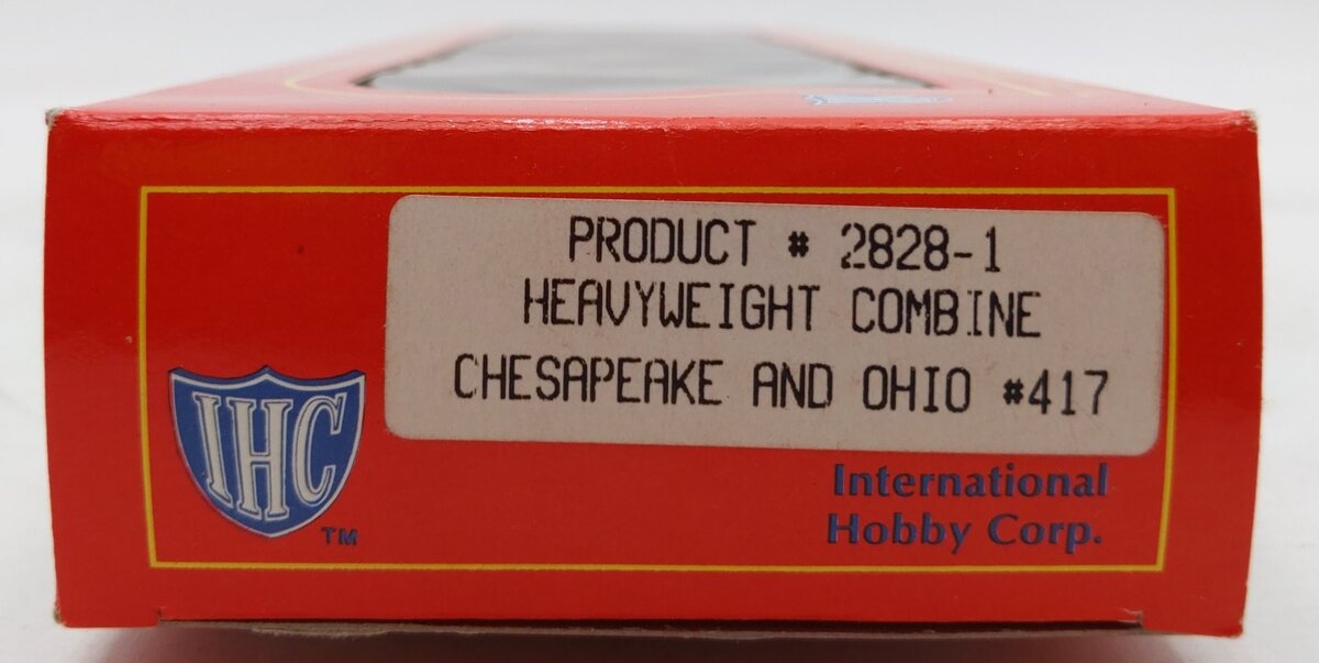 IHC 2828-1 HO Scale Chesapeake & Ohio Heavyweight Passenger Combine #417 EX/Box