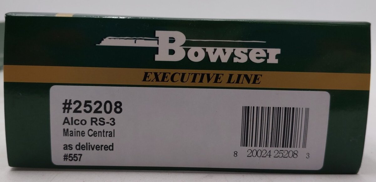 Bowser 25208 HO Maine Central ALCo RS-3 Diesel Locomotive #557 VG/Box