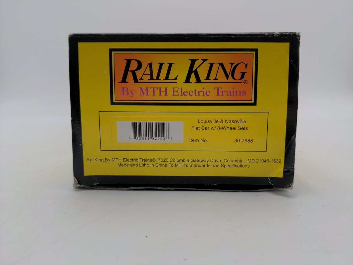 MTH 30-7688 O Gauge Louisville & Nashville Flat Car with Wheel Set #24560 LN/Box