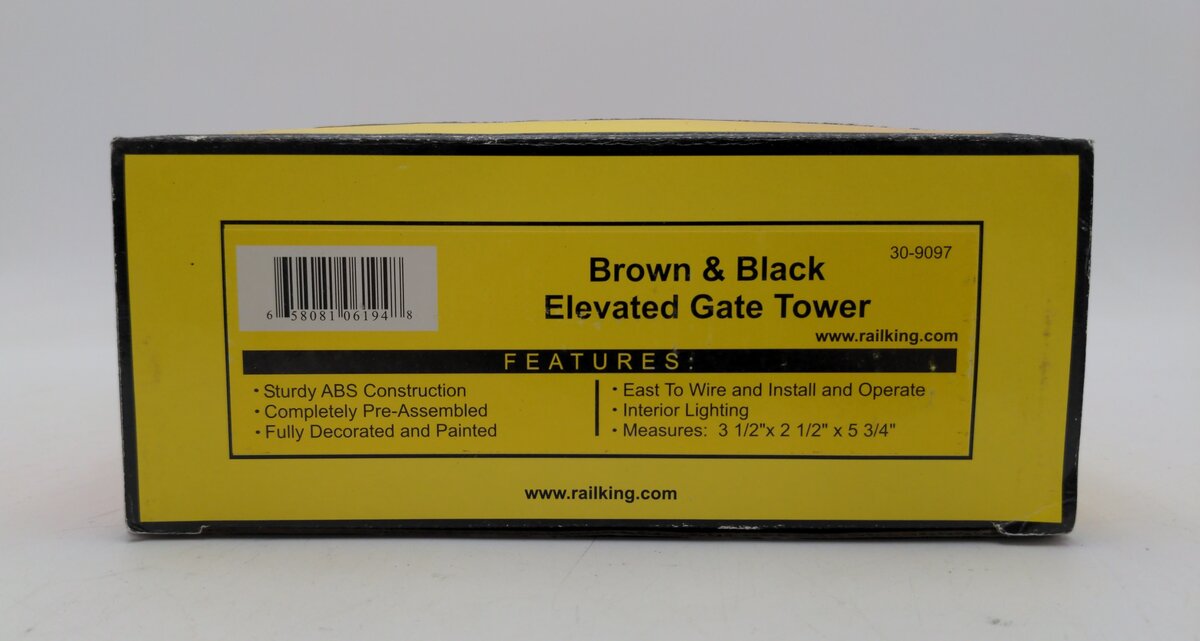 MTH 30-9097 O Gauge Brown & Black Elevated Gate Tower LN/Box