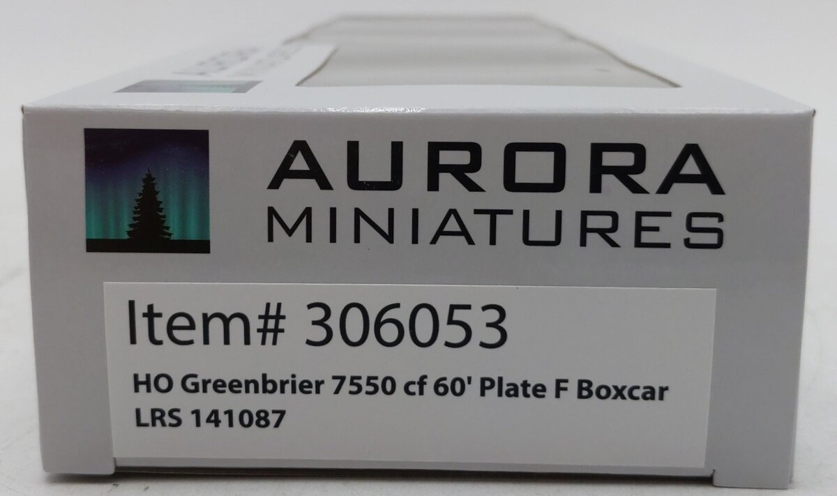 Aurora 306053 HO Scale Greenbrier 7550 CF 60' Hi-Cube Boxcar #141087 EX/Box