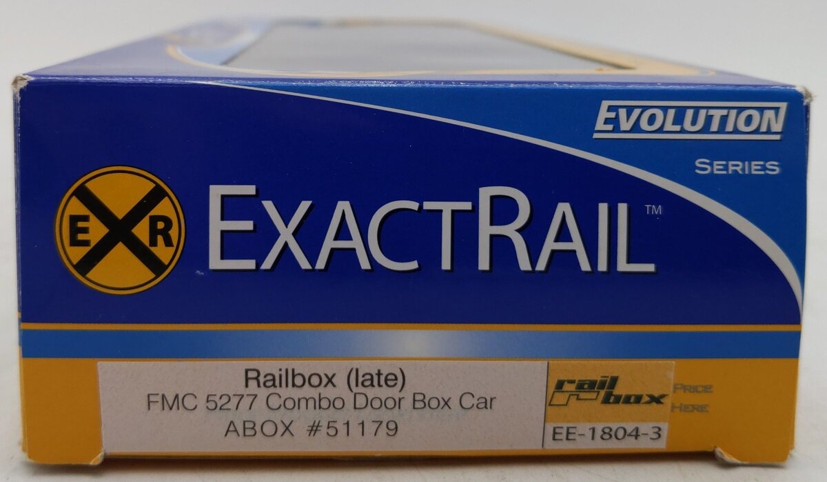 ExactRail EE-1804-3 HO Scale Railbox Evans 5277 Combo Door Boxcar #51179/Box