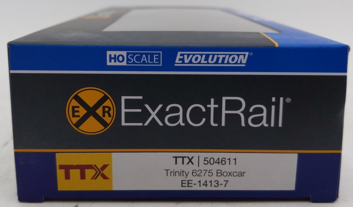 ExactRail EE-1413-7 HO Scale TTX Corporation Trinity 6275 Boxcar #504611 EX/Box