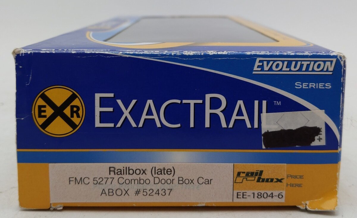 Exact Rail EE-1804-6 HO Scale Railbox FMC Combo Door Box Car #52437 EX/Box