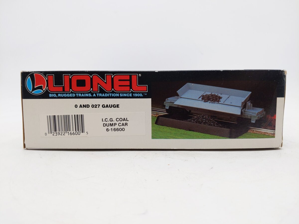 Lionel 6-16600 O Gauge Illinois Central Coal Dump Car #16600 EX/Box