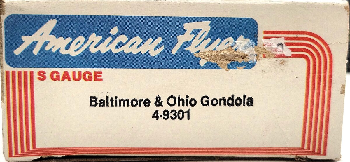 American Flyer 4-9301 S Gauge Baltimore & Ohio Gondola w/Canisters LN/Box