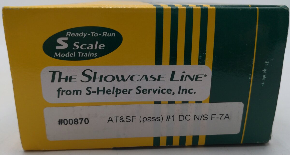 S-Helper #00870 S Scale AT&SF (pass) #1 DC N/S F-7A EX/Box