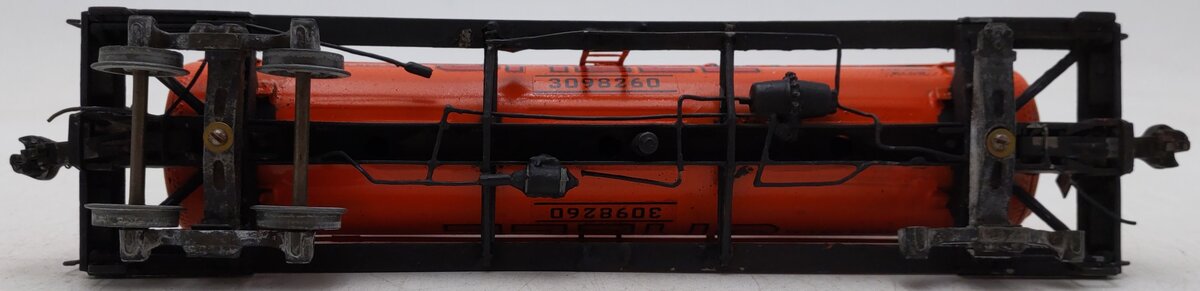 O Scale 2 Rail BRASS Shell Oil Tank Freight Car #1105