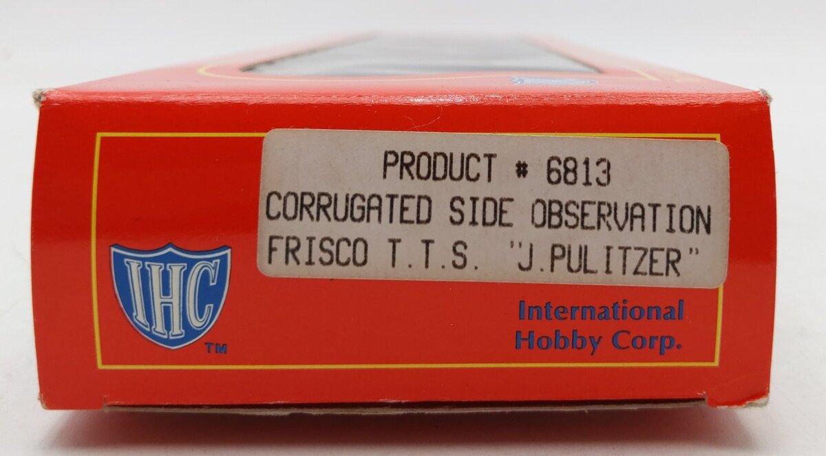 IHC 6813 HO Frisco "Texas Special" Corrugated Side Observation "Joseph Pulitzer" LN/Box