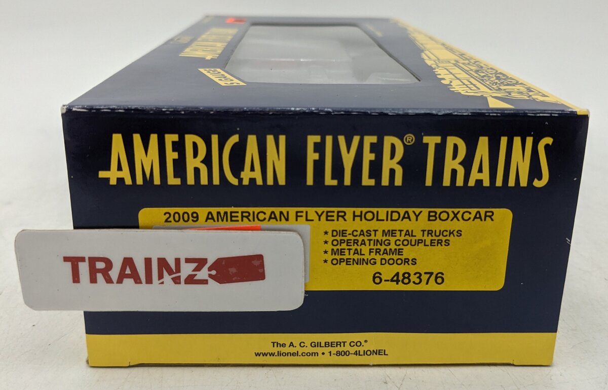 American Flyer 6-48376 S Gauge Christmas American Flyer Holiday 2009 Boxcar NIB