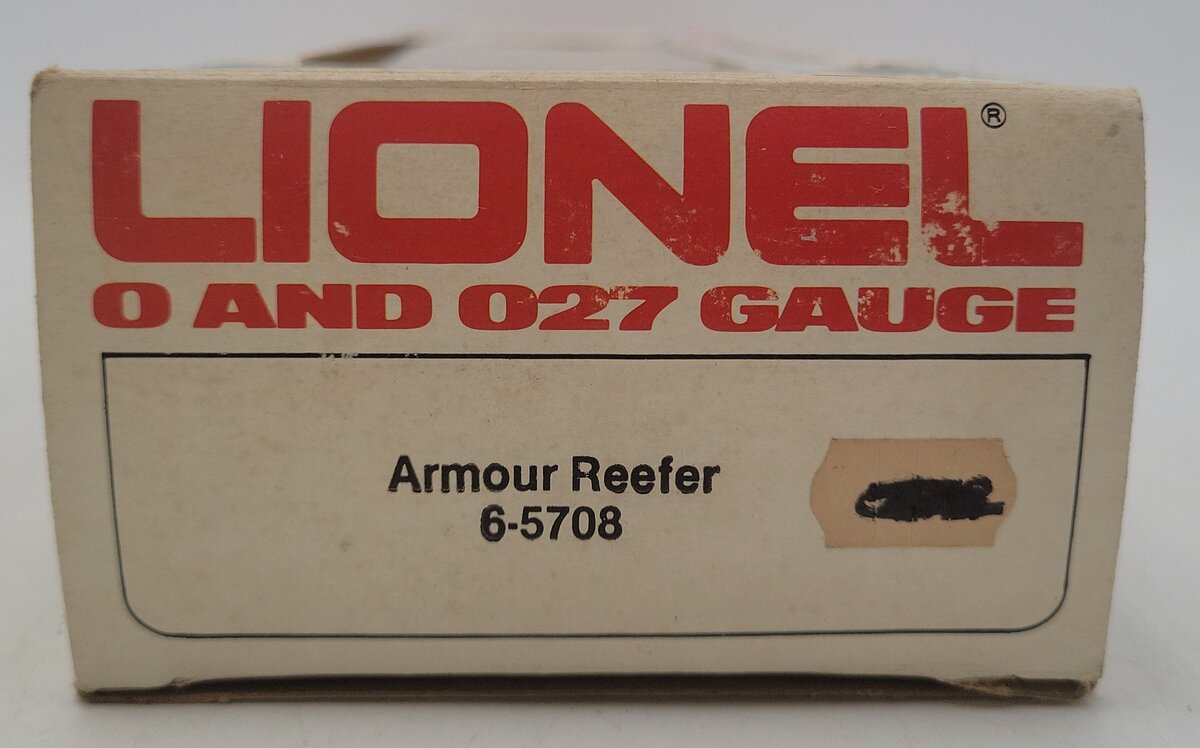 Lionel 6-5708 O Gauge Armour Reefer LN/Box