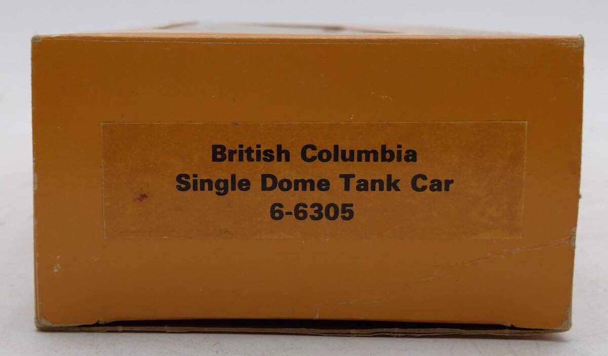 Lionel 6-6305 O Gauge British Columbia Single Dome Tank Car EX/Box
