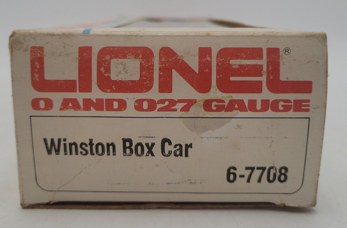 Lionel 6-7708 O Gauge Winston Billboard Reefer Car EX/Box