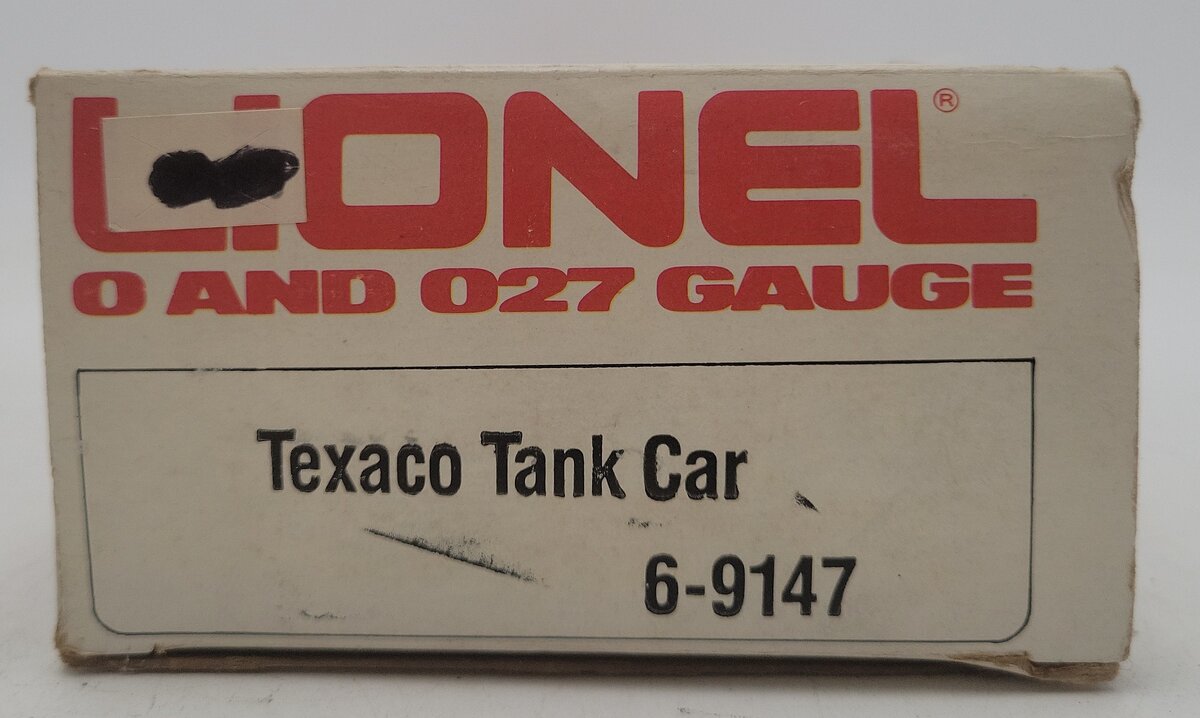 Lionel 6-9147 O Gauge Texaco Single Dome Tank Car VG/Box