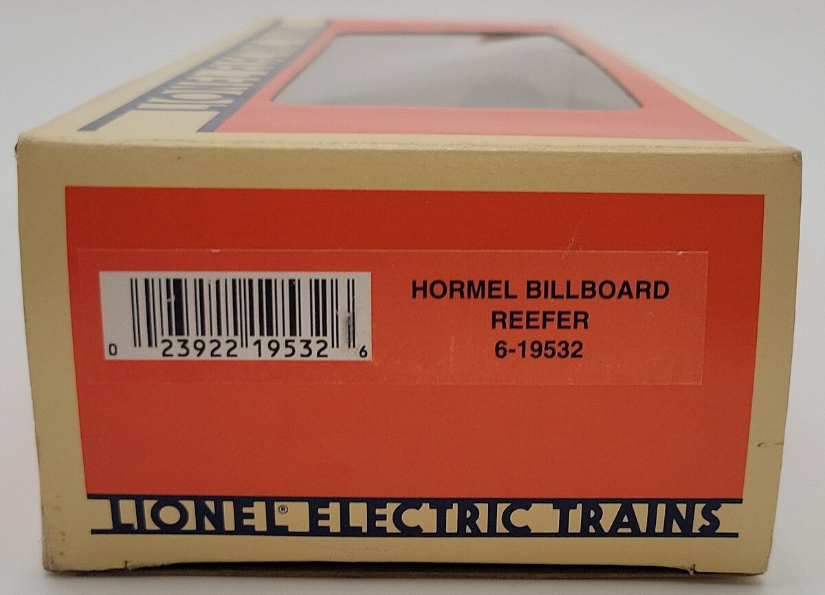 Lionel 6-19532 O Gauge Hormel Billboard Reefer Car #901 EX/Box