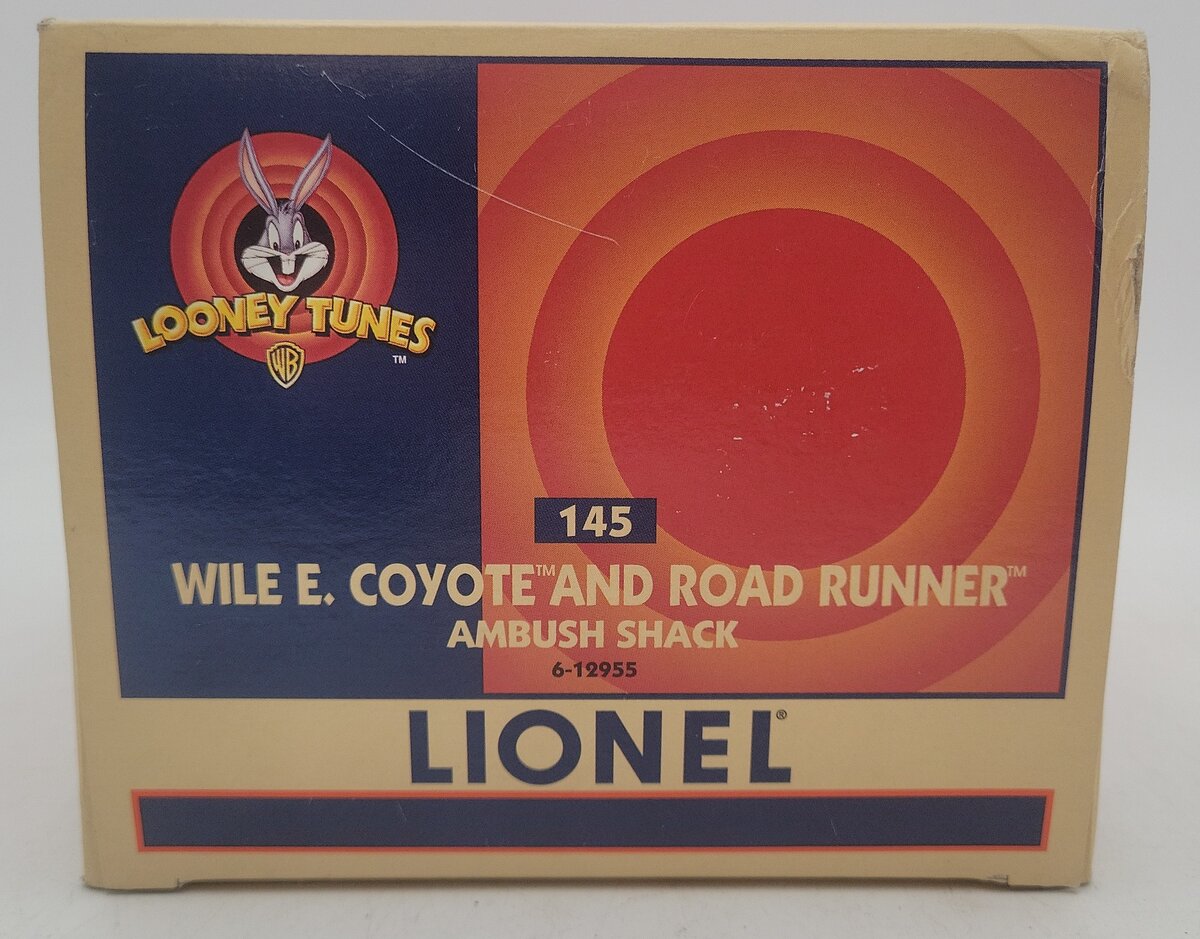 Lionel 6-12955 O Gauge Road Runner & Wile E. Coyote Ambush Shack EX/Box