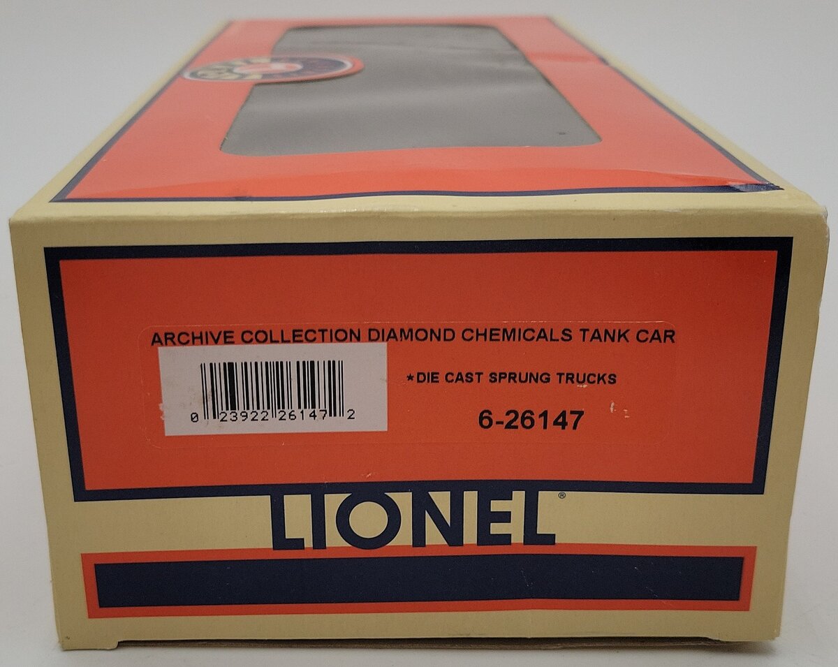 Lionel 6-26147 O Gauge Archives Diamond Single Dome Tank Car #74425 LN/Box